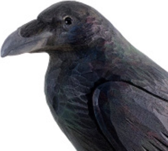 Vogelverschrikker raaf / kraai zwart 35 cm | Fun en Feest