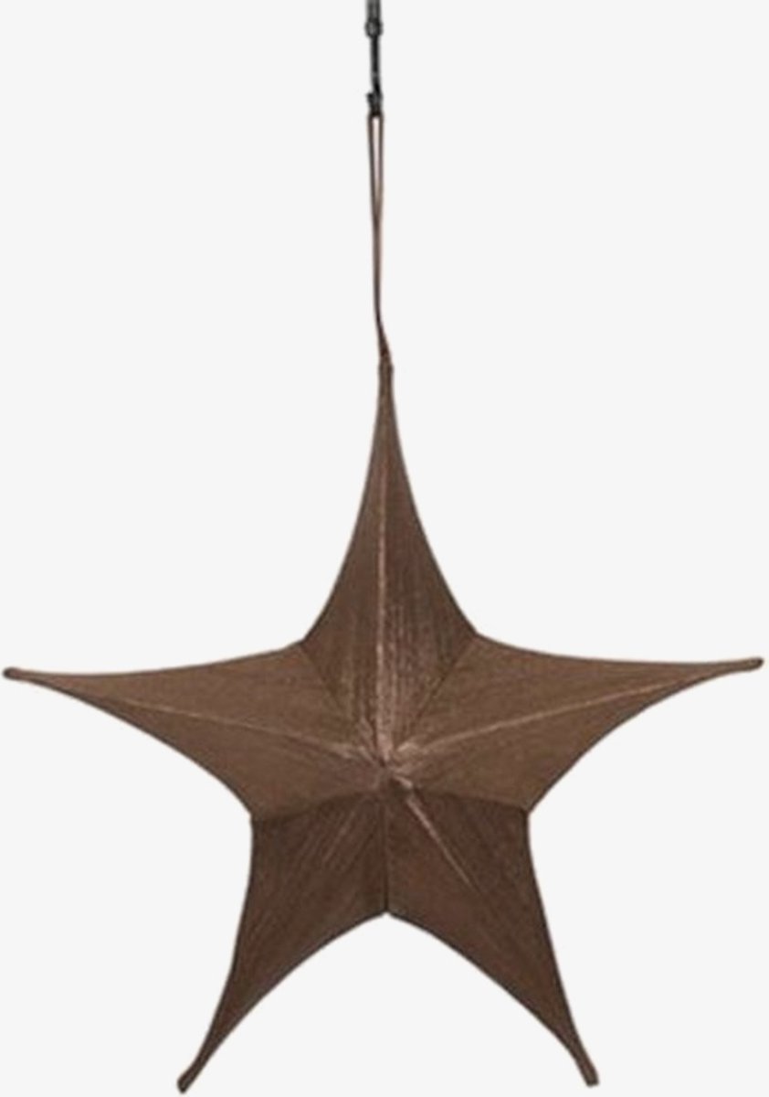 Decostar Kersthanger Ster Maria 80 Cm Textiel Brons Maat M