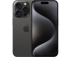 Apple iPhone 15 Pro 15,5 cm (6.1") Dual SIM iOS 17 5G USB Type-C 1 TB Titanium, Zwart