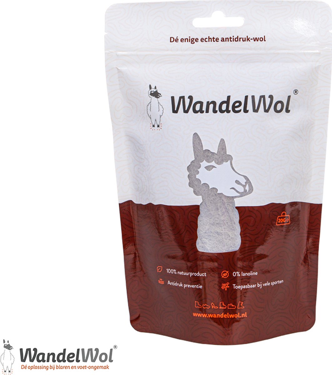 Goedkoopste WandelWol 20 gram antidruk-wol - Alpaca wol lanoline vrij