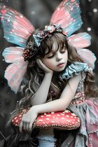 Fée Poster | Enfant Affiche | Affiche fantastique | Affiche de pépinière | Affiche pour enfants | Affiche pour Enfants | 51x71cm | MT | Décoration murale | Affiche murale | Convient pour l'encadrement