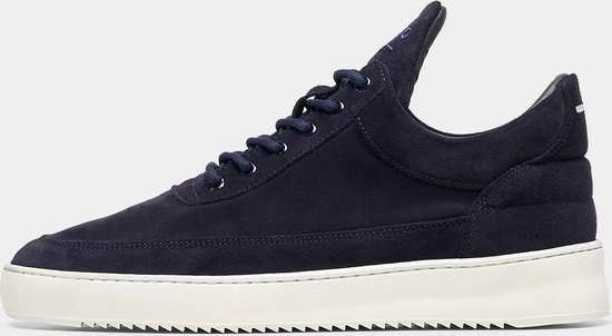 Filling Pieces Heren Blauw Filling Pieces Low Top Org Sue Sneakers