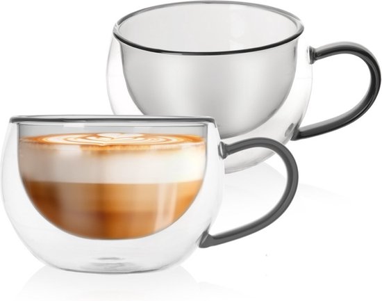 Bialetti koffie-/theeglas 2-delig, 80 ml