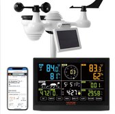 Bol.com Weerstation Binnen en Buiten - Draadloze Buitensensor - Weersvoorspelling - Wind & Regen - Radiogestuurd aanbieding