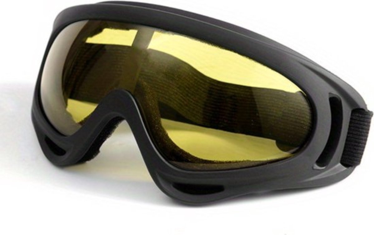 Bovista Skibril - Dames - Ski Zonnebril - Winddicht - Ski - Wintersport - Heren - Ski Gadgets - UV-Bescherming - Geel
