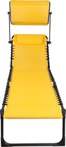 Bol.com SET X 2 ZONLOADER "LE PLAYA" MET PARASOL EN MOSTERDGEEL KUSSEN aanbieding