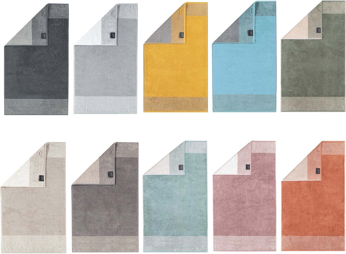 Cawoe Gastendoekje Luxury Home Two-Tone Een maat, 30x50 Set van 1