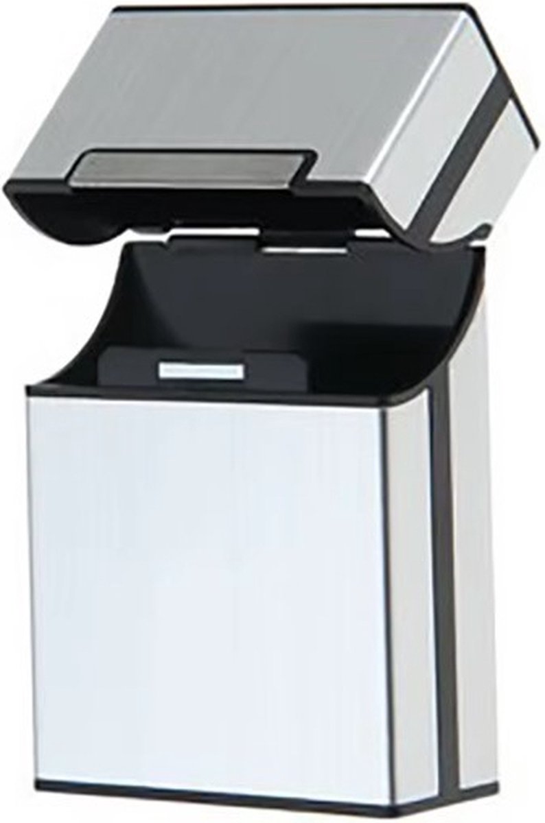 Goedkoopste Actie4you® - Sigaretten Doosje - Aluminium - Sigaretten Houder - Weerbestendig - Stevig Opbergdoosje – Sigaretten Pakje opbergen – Zilver