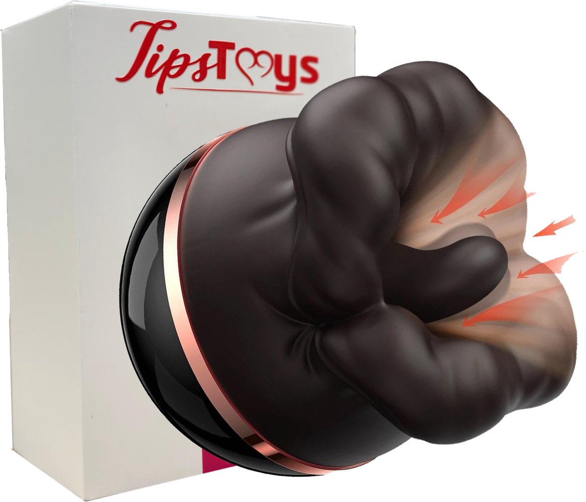 Goedkoopste TipsToys Bewegende Zuig Tong Vibrator - Luchtdruk Vibrators voor Vrouwen Sex Toys Seksspeeltjes