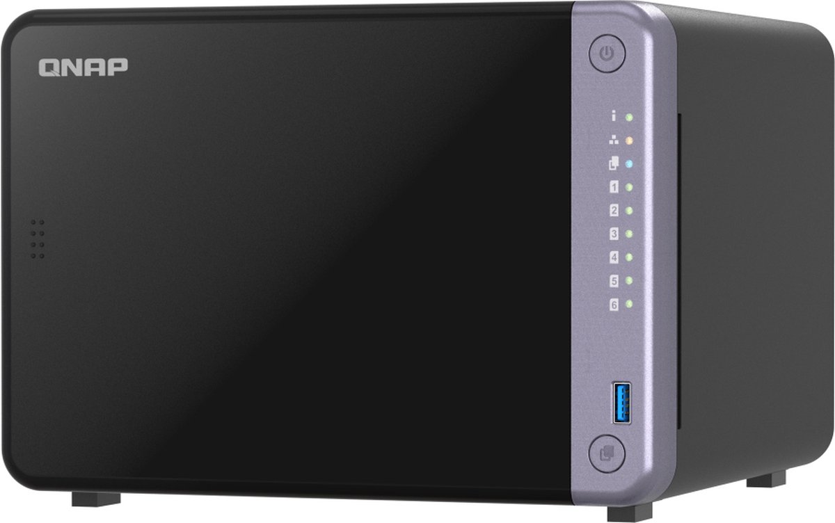 QNAP TS-632X-4G data-opslag-server NAS Tower Ethernet LAN Zwart Alpine AL-524