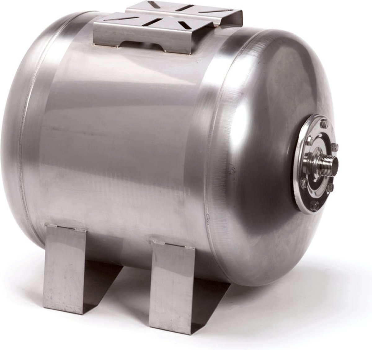 Varem expansievat, horizontaal, voordruk 2 bar, rvs, 1", 50 liter