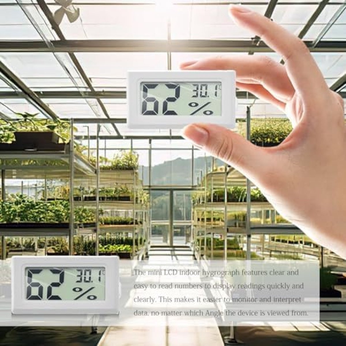 Thermomètre Hygromètre Mini 4X Intérieur Digital Température Humidité Maison eBa