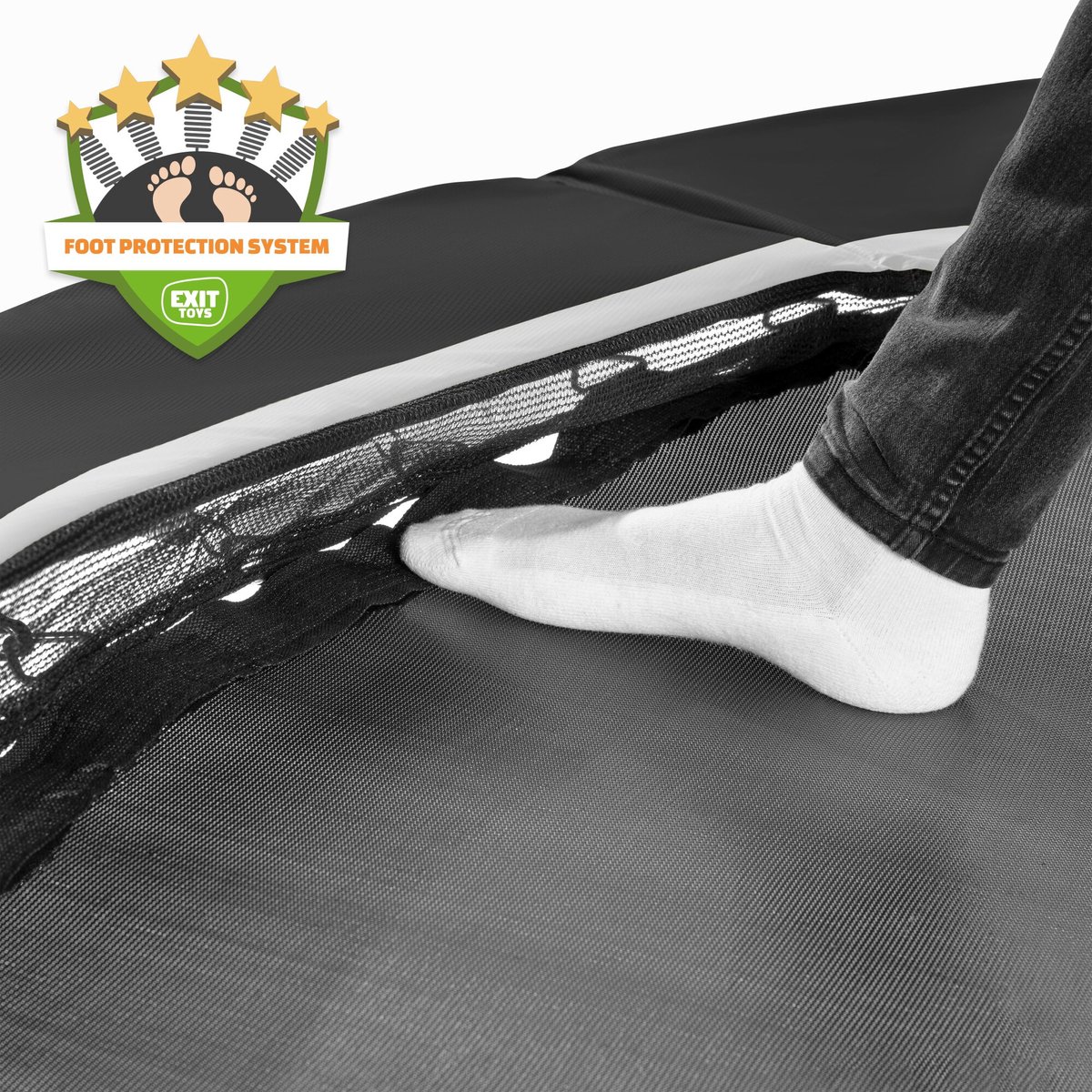 EXIT Black Edition trampoline ø427cm - zwart