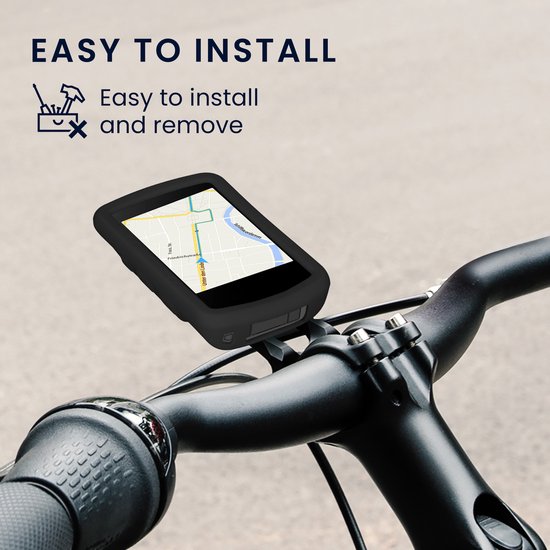 subtel - Coque de Protection Silicone Noir pour GPS de vélo