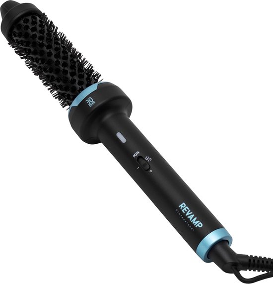 Revamp Keramische Krulborstel 30 mm - Warmteborstel - Ionentechnologie - Thermal Brush - Lichtgewicht - Blowout Brush - 3 Meter Salonkabel - Voor krullen, golven en volume - Hitte Borstel - BR1300A