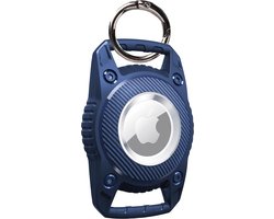 FURTASTIC® Waterdichte Sleutelhanger - Geschikt voor AirTag - Rond - Blauw - Tracker accessoires - Apple AirTag niet inbegrepen