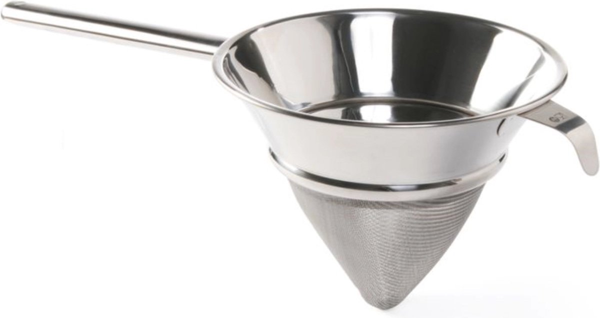 HENDI Puntzeef – half gaas – roestvast staal – vaatwasmachinebestendig – 500x245x x(H)210mm