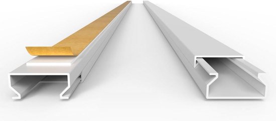 KOMIB Hoogwaardige kabelgoot, wit (zuiver wit), 20 meter - 10 x 2 m (10 stuks), kabelgoot voor elektrische installatie, kabelafdekking, kabelmanagement, diverse maten, VDE (25 x 16 x 2000 mm