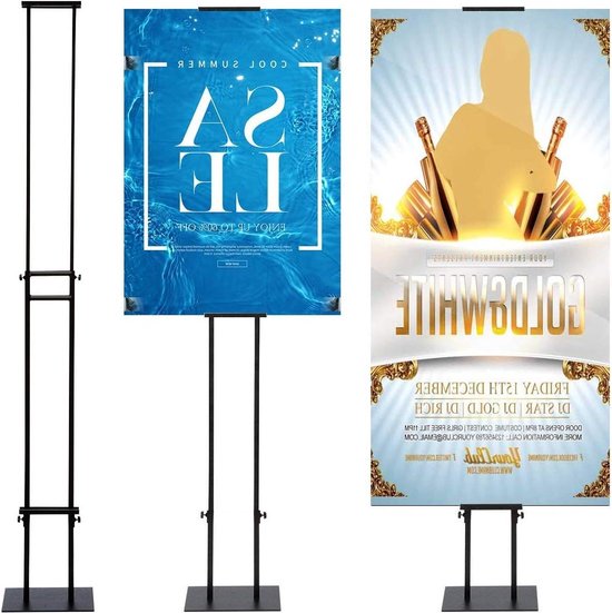 Kt Signboard Verstelbare Dubbelzijdige KT Board Sign Stand - Heavy Duty Vloer ...
