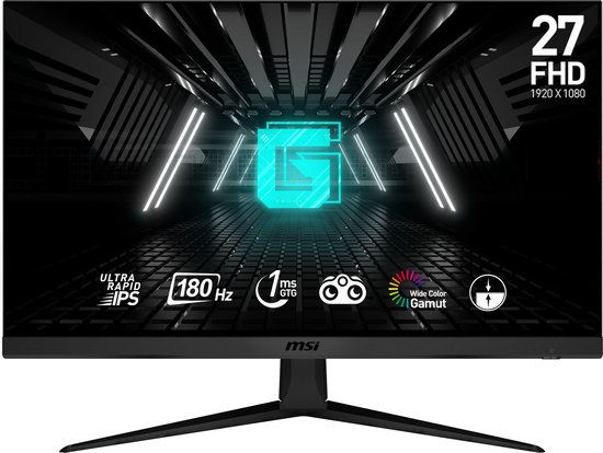 MSI G2712F - Full HD Gaming Monitor - Ultra Rapid IPS - 180Hz - 27 Inch