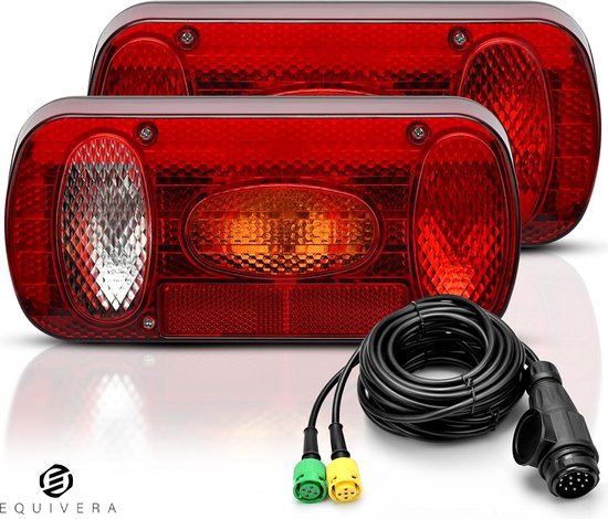 Equivera Siècle des Lumières de remorque - Set Siècle des Lumières de remorque - Éclairage de remorque - Siècle des Lumières de remorque