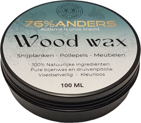 76%ANDERS Woodwax – Wrijfwas voor snijplanken