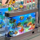 Aquarium Lamp - Nep Aquarium Met Beweegbare Vissen - Nep Vissen - LED-verlichting