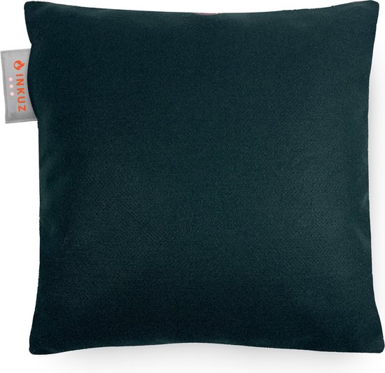 Inkuz - Warmtekussen - Infrarood - Draadloos - Velvet - Donkergroen - Gote powerbank - Oplaadbaar - Warmte kussen - 45x45