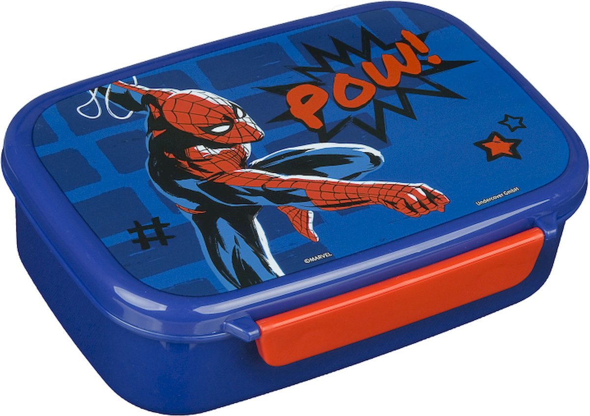 Spider-Man Spiderman Lunchbox Blauw Rood