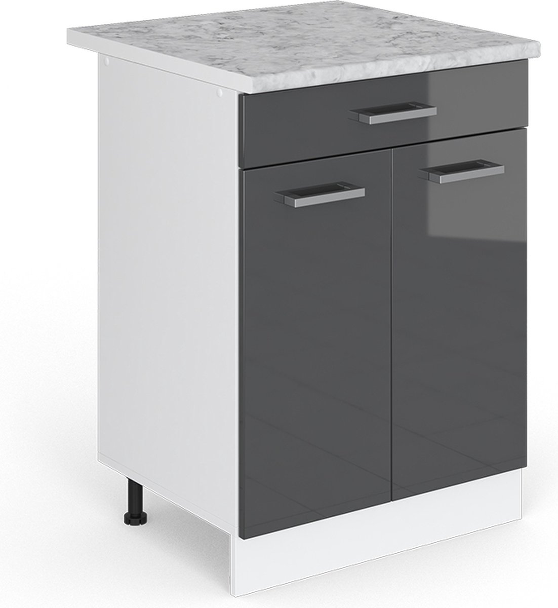 Vicco R-Line Universele onderkast – 60 cm met laden Antraciet Hoogglans