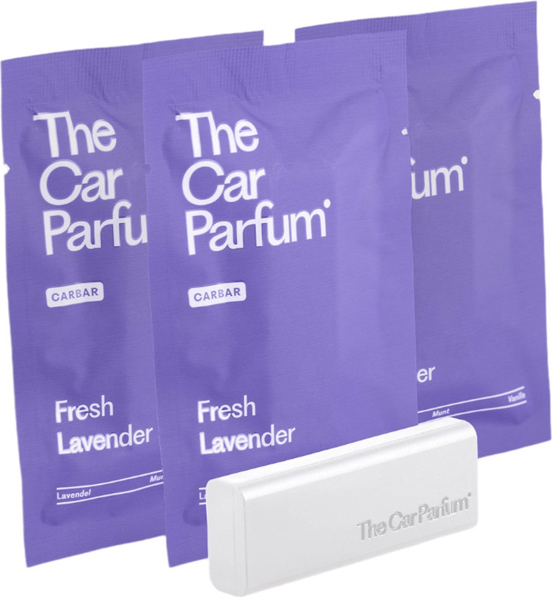 Goedkoopste The Car Parfum Auto Parfum - 3 Navullingen - Auto Geur Met Houder - The CarBar - Auto Geurverfrisser - Fresh Lavender Set