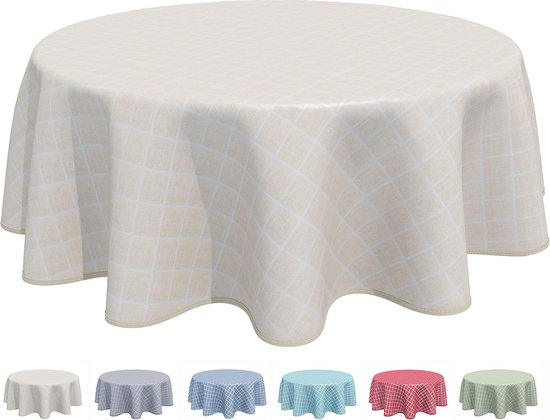 Tafelzeil/PVC tafelkleed - Citroenen (geel/wit) - 350x140cm - Op koker gerold (geen