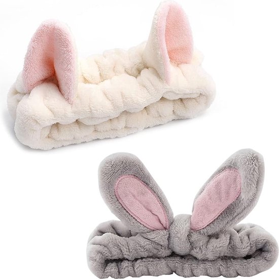8 stuks kattenoren hoofdbanden - elastische vrouwen Lovely Etti haarband, spa douche gezicht wassen haarband gezicht hoofdband make-up hoofdband wasbaar kleurrijke doek past alle hoofdmaten