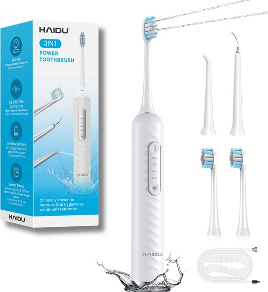 HAIDU 3 in 1 Elektrische Tandenborstel
