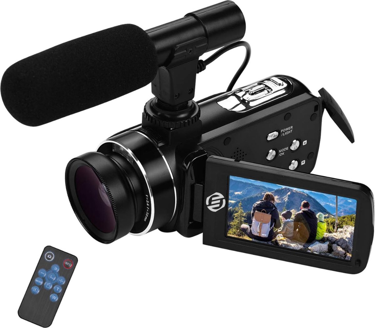 Equivera Vlog Camera - Digitale Camera - Video Camera - Vlog Camera voor Beginners - Geschikt voor YouTube en TikTok