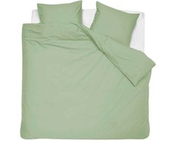 HOOMstyle Dekbedovertrek 100% Percale Katoen - 200x240 cm - Tweepersoons - Topkwaliteit - Effen - Groen