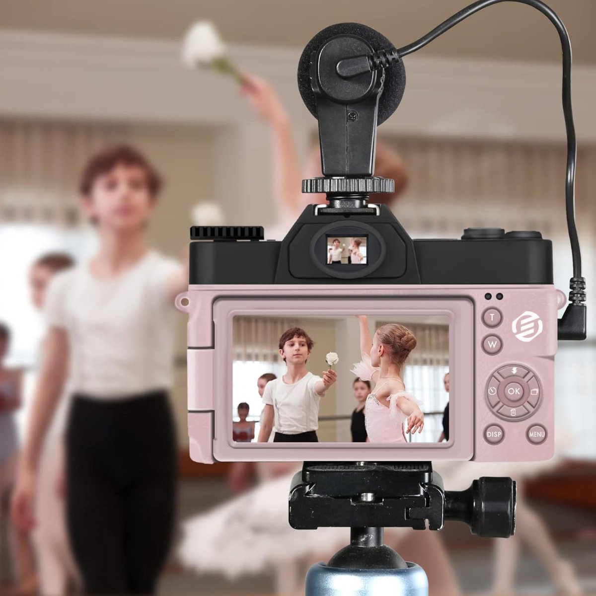 Equivera Vlog Camera - Digitale Camera - Video Camera - Vlog Camera voor Beginners - Geschikt voor YouTube en TikTok