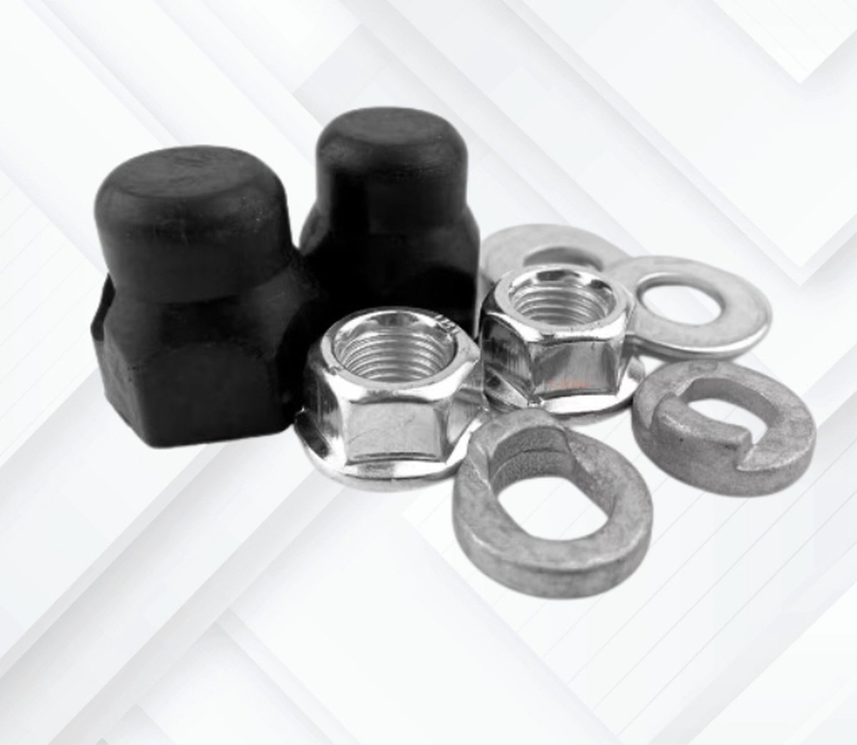 Nuts, moer schroef bouten - ring Achterwielaandrijving - achterwiel - as fiets fatbike - ouxi - qmwheel v20 - v8 - h9