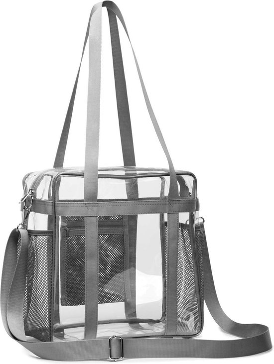 Transparante tas voor stadionevenementen, sling tote, transparante tas
