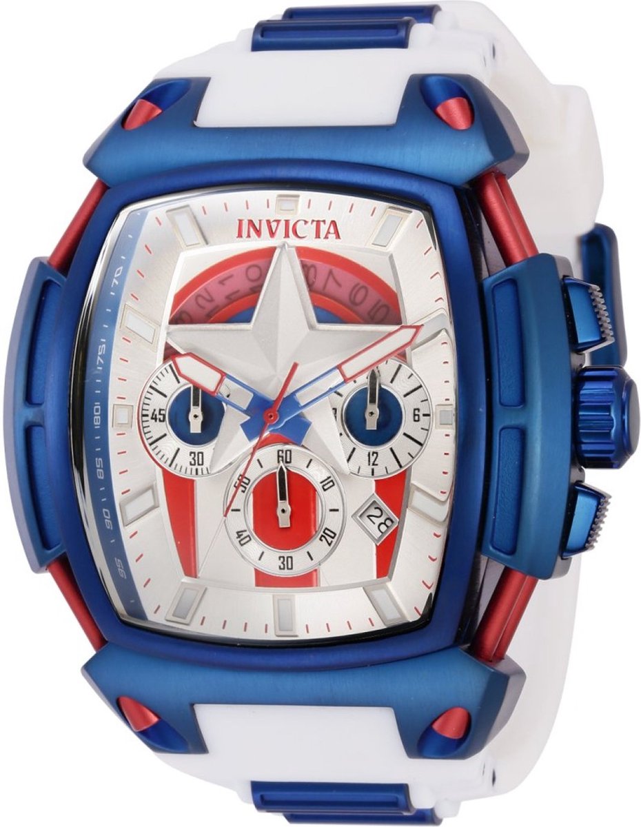 Invicta Marvel - Captain America 38379 Quartz Herenhorloge - 53mm