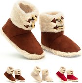 Solemates® Rope Sloffen/Pantoffels - Dames/Heren - Camel - Maat 38/39 - Anti-Slip - Hoog