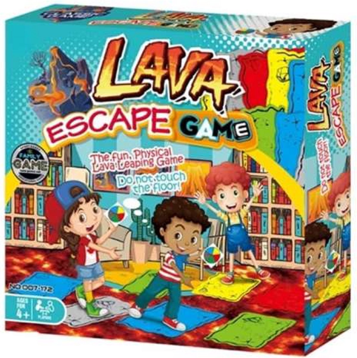 Geen merk. Raak de vloer niet aan Lava spel Lava spel Familiespel Actiespel