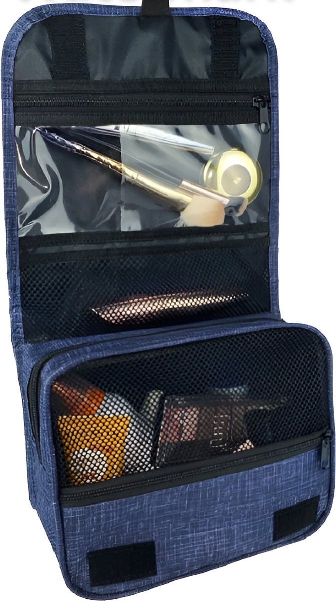 Arnee |Toilettas met Haak| Toilettas Heren&Dames |Make Up Tasje |Toilettassen | Reistas| Hangend