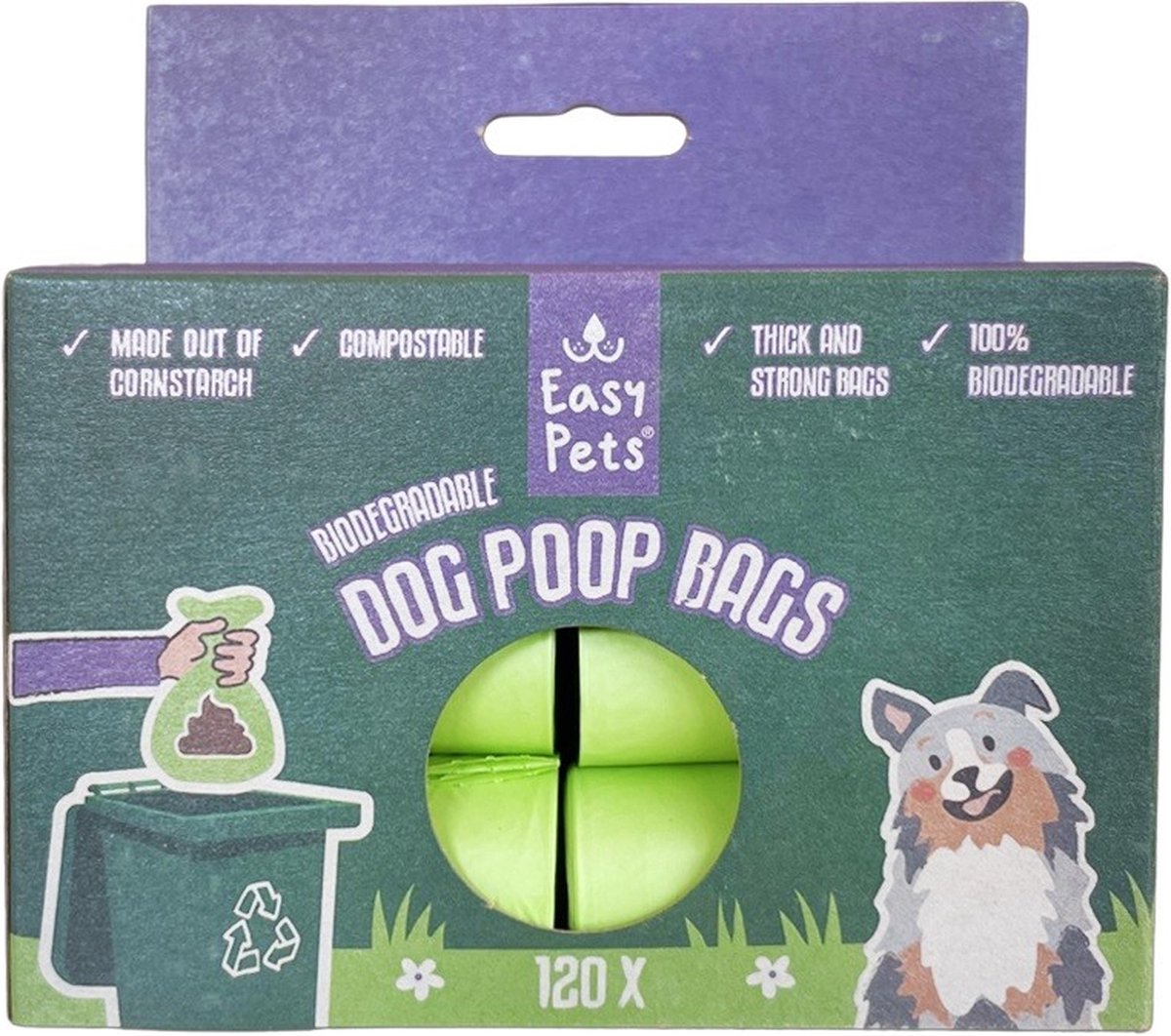 Goedkoopste Easypets biologisch afbreekbare poepzakjes 120 st