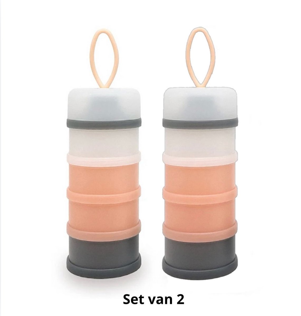 Goedkoopste Kids Finity - Melkpoeder toren - Melkpoeder doseerdoosjes - Melkpoeder bewaarbakjes - 4 laags - Set van 2 - Dispenser- BPA vrij - Reisbox - Roze - Proteïne shake - Dieet shake - Brood trommel - Family Favorites - Kraamcadeau