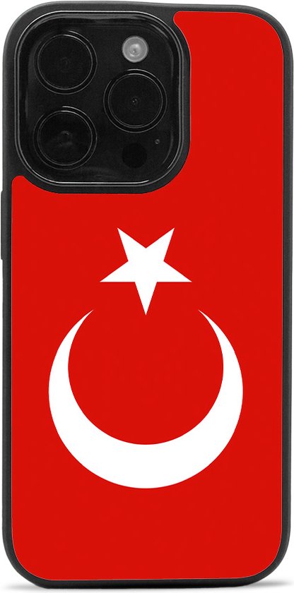 Étui iPhone 13 Pro Max - étui magsafe / Bestcase Drapeau turc - Étui turc / iPhone avec Magsafe - Étui compact