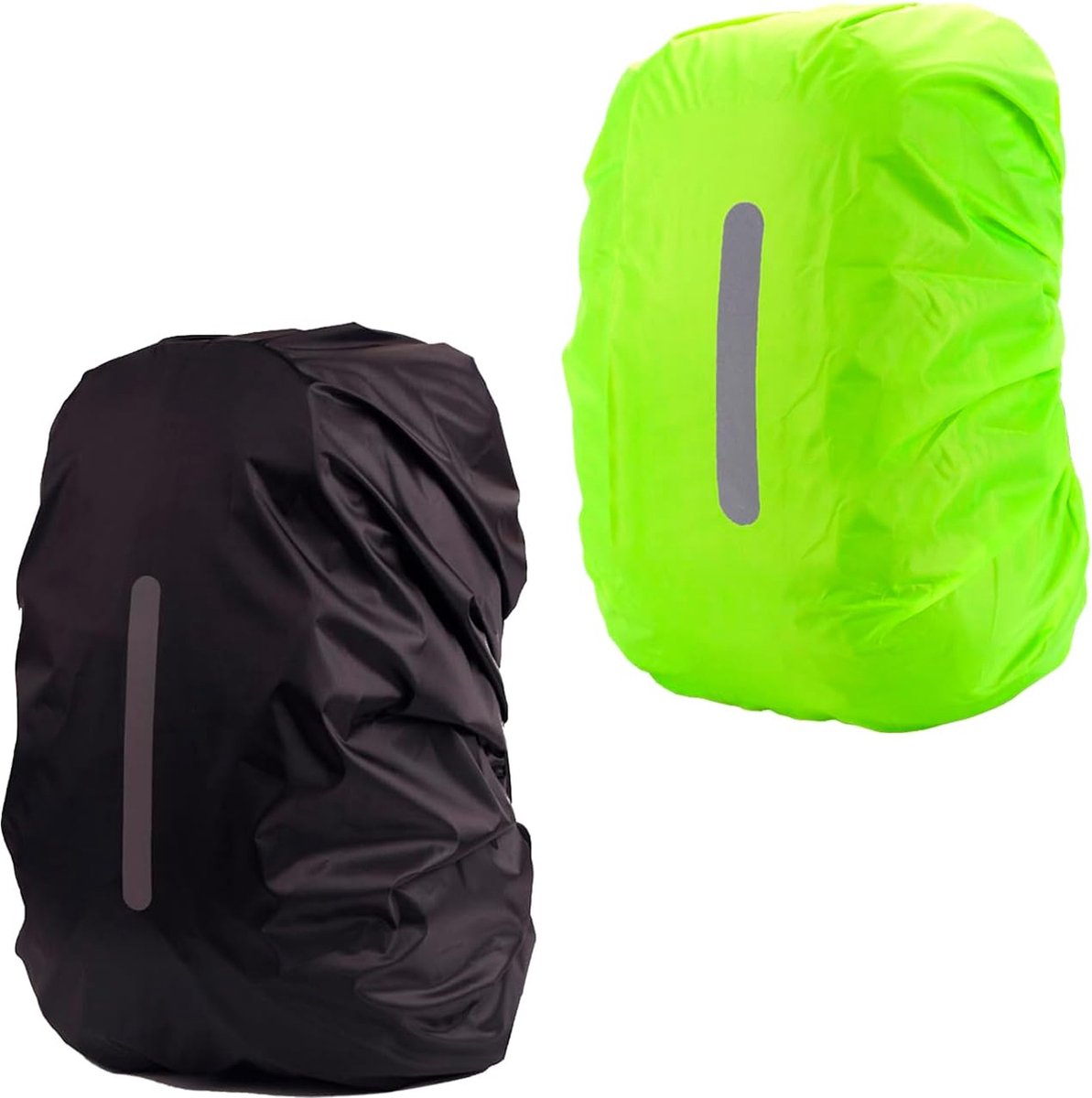 Regenhoes Rugzak Waterdicht - 2Stuks - M - Waterdichte Rugzakhoes - 26 Tot 40 L - Stofdichte Regenhoes - Reflecterende Backpack Hoes - Wandelrugzak Regenhoes - Buiten/Kamperen - Beveiliging Voor Buiten Tijdens De Nacht - Regenhoes Voor Schooltas