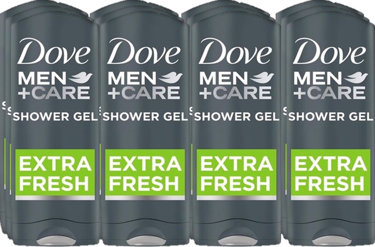 Goedkoopste Dove Douchegel Men Care Extra Fresh - Voordeelverpakking 12 x 400 ml
