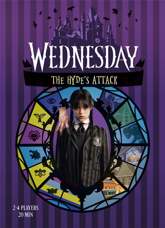 Mixlore | Wednesday - The Hyde's Attack | Cooperative Board Game | Ages 10 | 2-4 Players | 20 Minutes Playing Time