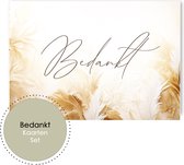 ALG003 - (16 pièces) Cartes de remerciement - lot de cartes de remerciement 16 pièces - merci - cartes de remerciement - Set de cartes - Merci - sucre de baptême - Boho chic Set de cartes - cartes de remerciement - Merci - Merci cartes